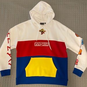 Pac-Man color block sweatshirt hoodie